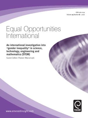 cover image of Equal Opportunities International, Volume 25, Issue 8